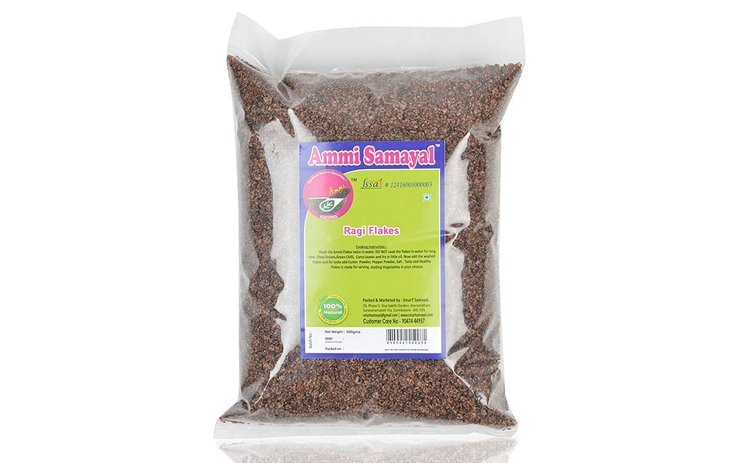Ammi Samayal Ragi Flakes    Pack  500 grams